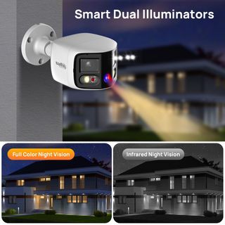 Dahua DH-IPC-PFW3849S-A180-AS-P 8MP Tích Hợp Đèn LED Hồng Ngoại Và Ánh Sáng Ấm Áp