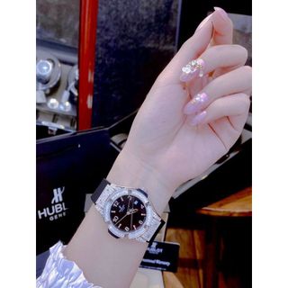 HUBLOT Diamon -Chất Lương + Giá Tốt + Sẵn Hàng Ship ngay size :34mm.Bề dày:8mm