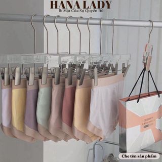 Quần lót nữ - Hộp set 8 quần lót cotton phối màu pastel dễ thương kèm túi QL026 giá sỉ