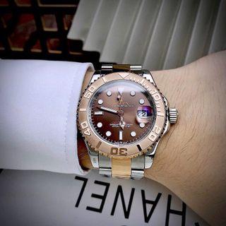 ROLEX YATCH MASTER - Automatic thép mạ PVD bền màu , kính tráng saphire. máy: Automatic (cơ)-size 40mmfullbox