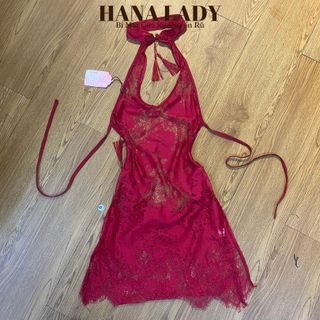 Váy Ngủ Sexy - Đầm Ngủ Gợi Cảm Ren Xẻ Tà Quyến Rũ Tặng Quần Lọt Khe