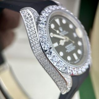 R O L E X SUBMARINE - SIZE 40MM - Dây cao su thể thao - Máy cơ ( auto matic ) Mời anh em