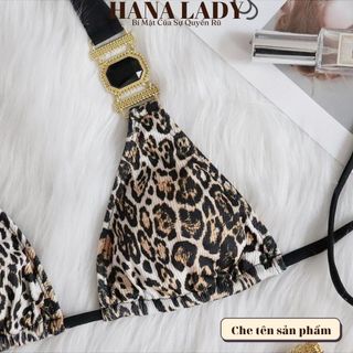 Bikini 2 mảnh sexy họa tiết da beo gợi cảm, đồ tắm dây quyến rũ BN138
