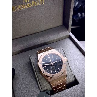 AUDEMARS PIGUET ROYAL OAK -Automatic thép mạ PVD bền màu , kính tráng saphire Nam: 41mm .Máy: cơ fullbox
