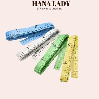Thước dây mềm 1.5M, thước đo eo bụng chiều cao tiện lợi nhiều màu
