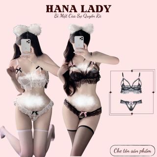 Bộ Đồ Lót Ren Nữ - Đồ Lót Sexy Ren Gợi Cảm Phối Nơ BL051