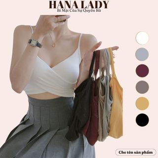 [Mã FADEP2903 giảm đến 30k đơn từ 99k] Áo bra thun gân đắp chéo ngực gợi cảm - Áo 2 dây tập gym yoga cao cấp BL048