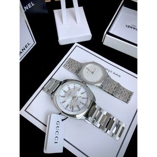 Cặp GUCCI WATCH - nữ: bản mỏng chỉ 5.5mm - size 30mm - nam: size 41 ,dày 10mm