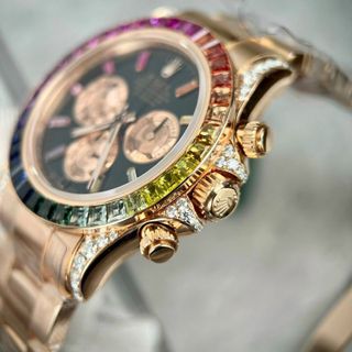 Day.tona Rainbow Bọc V.àng 18k + Kim Moisanite + RuBy + Máy 4130 Vippp Nhất 🥰