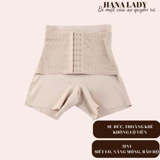 Quần gen bụng mặc váy cài trước siết eo - quần bảo hộ nịt bụng giảm mỡ eo thon QL021