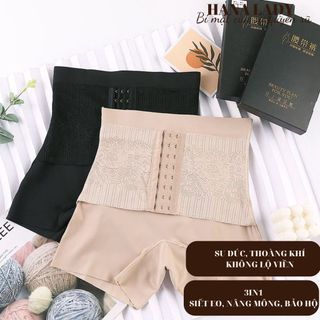 Quần gen bụng mặc váy cài trước siết eo - quần bảo hộ nịt bụng giảm mỡ eo thon QL021