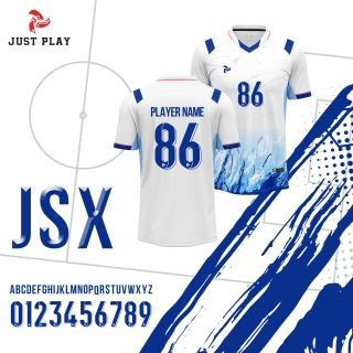 bộ quần áo bóng đá chính hãng JUSTPLAY JSX – Xám, in ấn tên số logo theo yêu cầu cho team, đội nhóm