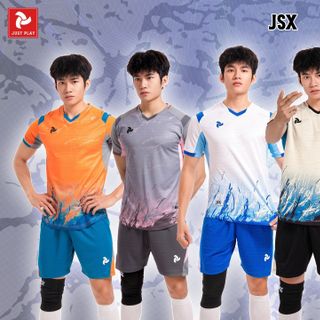 bộ quần áo bóng đá chính hãng JUSTPLAY JSX – Xám, in ấn tên số logo theo yêu cầu cho team, đội nhóm giá sỉ