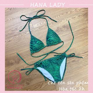 Bikini 2 mảnh  sexy - Đồ tắm đi biển sọc dưa hấu gợi cảm BN144