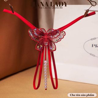 Quần lót lọt khe ren nữ không đáy cột dây hông gợi cảm - Quần chip sexy xuyên thấu quyến rũ tổng hợp