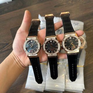 fullbox[Đủ Màu]Fullbox Đủ size 34/38/42mm HUBLOT cơ nhật viền đá sáng đủ 1 hàng + 2 hàng - Hàng tốt Giá Tốt Sỉ IB