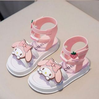 Giày quai ngang cổ cao, sandal quai dán chiến binh thỏ Koromi cho bé gái siêu êm chân