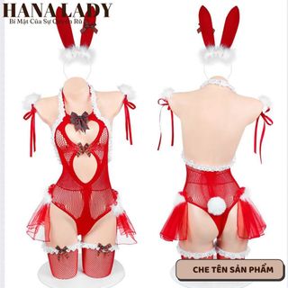 Đồ ngủ cosplay sexy, váy ngủ bodysuit ren hóa trang noel gợi cảm CP289