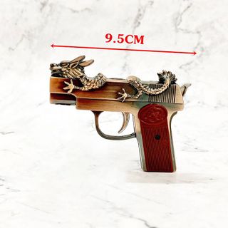 BẬT LỬA KHÈ HÌNH SÚNG RỒNG CÓ ĐÈN PIN SIZE 9.5CM – XÀI GAS