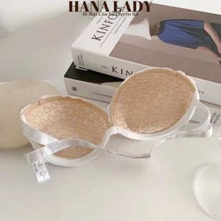 Áo cup nâng ngực không dây chống tuột, áo lót nữ có gọng ren nổi AL08
