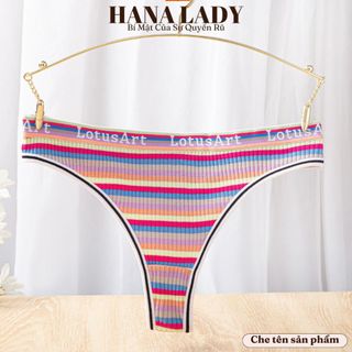 [Mã FADEP2903 giảm đến 30k đơn từ 99k] Quần Lót Nữ Sexy - Quần Lọt Khe Cotton Họa Tiết Sọc Nhiều Màu Sắc LK133