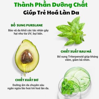 Mặt nạ thải độc trắng da tinh chất bơ Hộp 10 gói