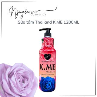 Sữa tắm Thái Lan K.ME chính hãng 1200ML | Sữa tắm trắng da hương hoa hồng