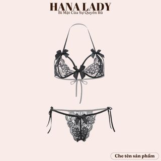 [Mã FADEP2903 giảm đến 30k đơn từ 99k] Đồ lót ren - Bộ lót ren dây mảnh sexy quyến rũ phối nơ BL052