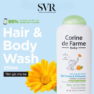 Gel gội và tắm cho bé Corine de Farme Hair & Body Wash 250ml giá sỉ