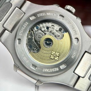 [Đủ màu]Dây Da+ Dây thépPatek philipe 5726 Viền TrơnSize 40mm với độ hoàn thiện cực nét Bản 5 kim đầy đủ chức năngLịch