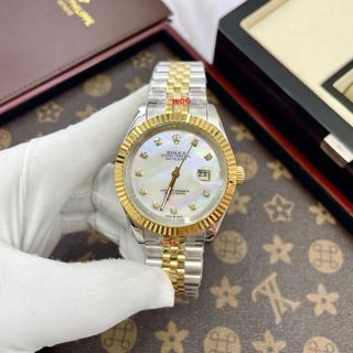 /-flag ROLEX date just - Mặt khảm trai siêu đẹp - Sẵn 38-41mm /-flag Vỏ 904L bản đẹp, kính saphire xịn giá sỉ