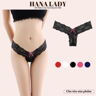 Quần lót lọt khe ren sexy - Chip ren chữ Y quyến rũ phối nơ đáng yêu gợi cảm LK013