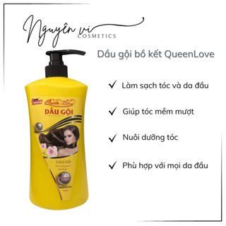 Dầu gội bồ kết QueenLove 1000ML - Giúp tóc mềm mượt và làm sạch da đầu