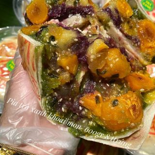 BÁNH PÍA TRÀ XANH KHOAI MÔN MỠ HÀNH SIÊU TO KHỔNG LỒ - WINNIE HOUSE