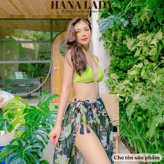 Áo choàng đi biển, bikini chân váy xẻ tà quyến rũ sexy