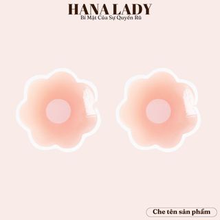 Miếng dán ngực, hộp 10 miếng dán ti silicon hình hoa thông hơi cao cấp DT016