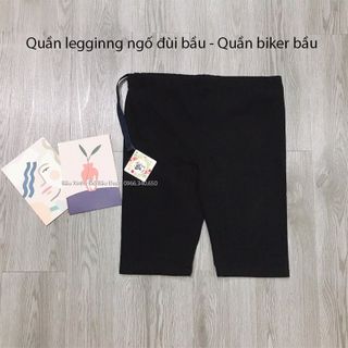 Quần Legging Bầu Kiểu Trên gối, Có Chun Chỉnh Nấc