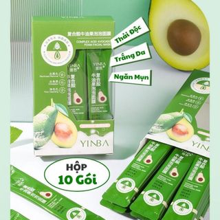 Mặt nạ sủi bọt Bơ hộp 10 gói