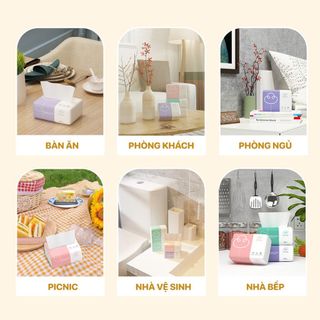 Giấy rút 3 màu Top Gia thùng 30 gói