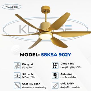 Quạt trần & Đèn 58KSA 902 - 47