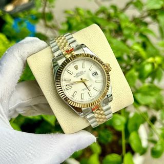 Rolex Datejust demi mặt trắng Size 38/42mm - cọc số dạ quang Mời ae