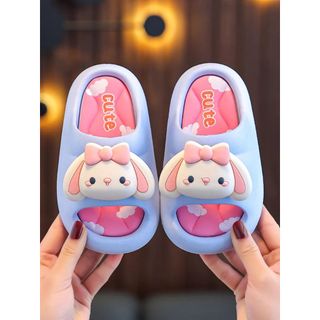 Dép bánh thỏ Koromi tai dài và khủng long dễ thương cao cấp êm chân bé gái và bé trai