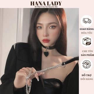 Vòng Cổ Chocker Da Gợi Cảm - Dây Chuyển Xích Phối Đồ Cosplay Sexy MN06