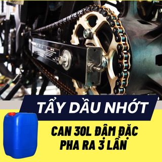 TẨY DẦU NHỚT GIÁ SỈ, CAN 30L ĐẬM ĐẶC VỀ PHA RA 3 LẦN, Tẩy dàn áo, tẩy nhông sên, tẩy lốc máy giá sỉ giá sỉ