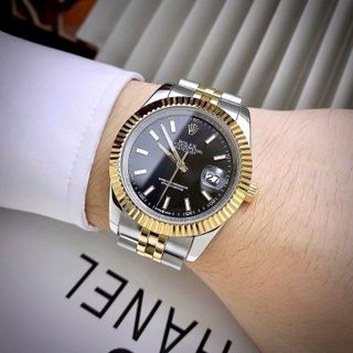 ROLEX DATEJUST - Automatic thép mạ PVD bền màu , kính tráng saphire máy: Automatic (cơ) size 38/42mm
