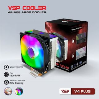 Tản Nhiệt Khí VSP V4 Plus Đen / Trắng