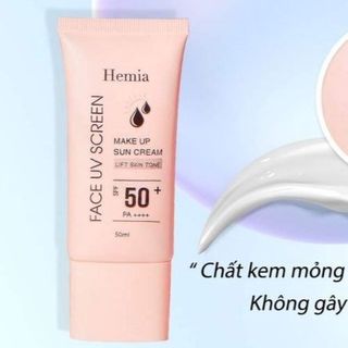 KEM CHỐNG NẮNG HEMIA MAKE UP SUN CREAM SPF 50+ PA++++ - HEMIA