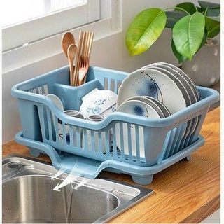 RỔ ÚP CHÉN DĨA CÓ KHAY ĐỰNG NƯỚC