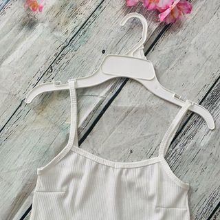 Áo 2 dây croptop thun gân