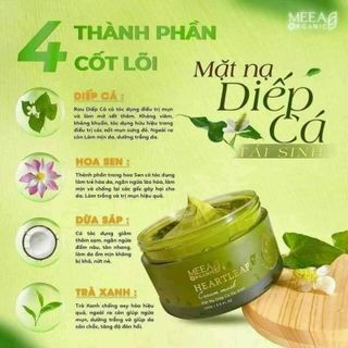 MẶT NẠ DIẾP CÁ MEEA ORGANIC, TÁI SINH DƯỠNG TRẮNG - SILVER